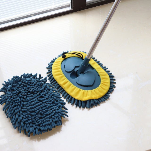 Self-Twisting Mop Bathroom Tile Chenille Mop - Muhaab