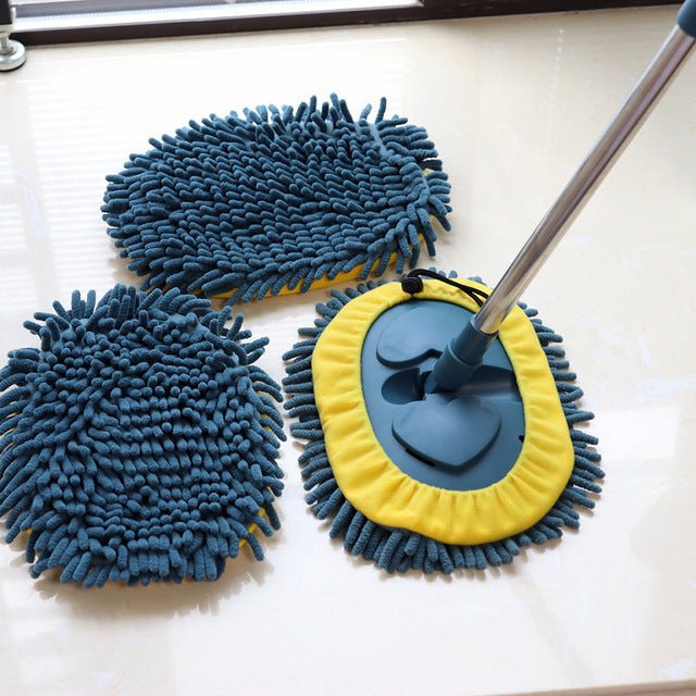 Self-Twisting Mop Bathroom Tile Chenille Mop - Muhaab