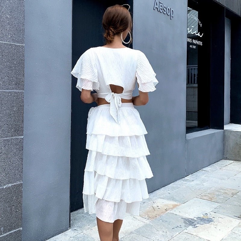 Sexy 2pcs Sets Women Set Holiday Summer Beach Dresses - Muhaab