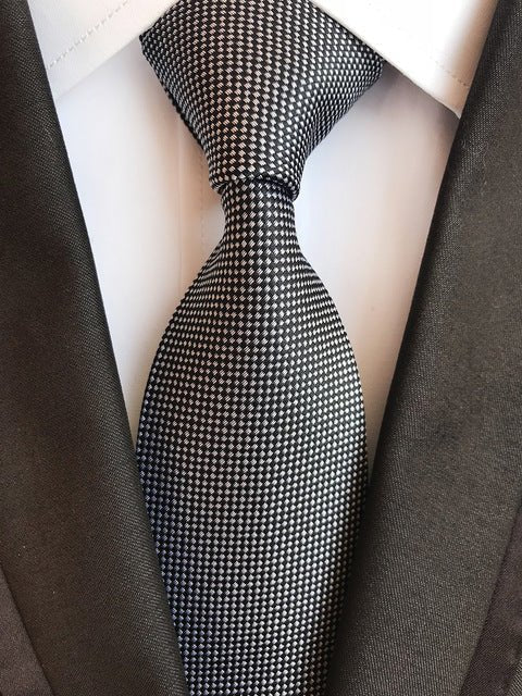 Silk tie luxurious striped Plaid tie - Muhaab