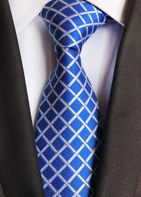 Silk tie luxurious striped Plaid tie - Muhaab