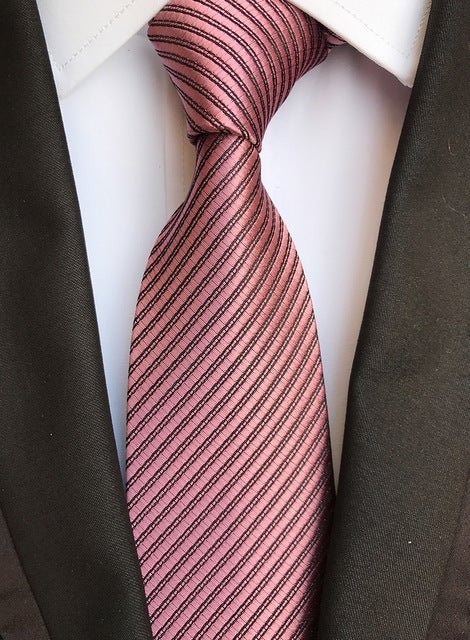 Silk tie luxurious striped Plaid tie - Muhaab