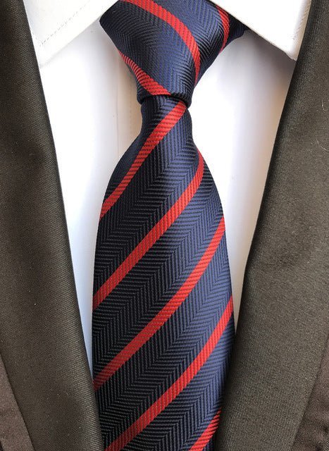 Silk tie luxurious striped Plaid tie - Muhaab