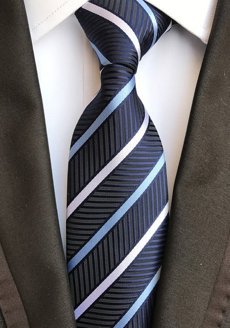 Silk tie luxurious striped Plaid tie - Muhaab