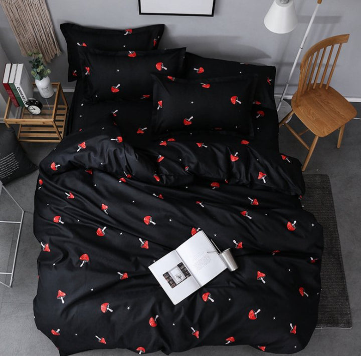 Simple card ventilation three-piece bedding - Muhaab