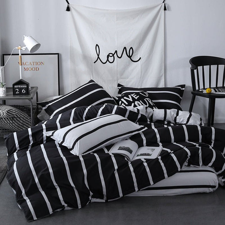 Simple card ventilation three-piece bedding - Muhaab