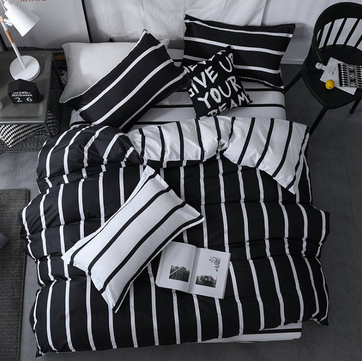 Simple card ventilation three-piece bedding - Muhaab