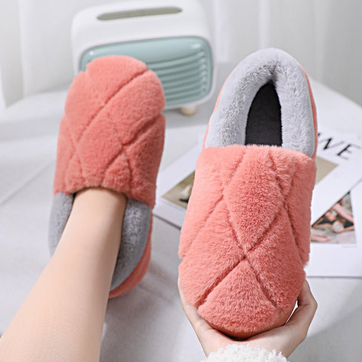 Simple Non-slip Woolen Floor Slippers With Soft Soles - Muhaab