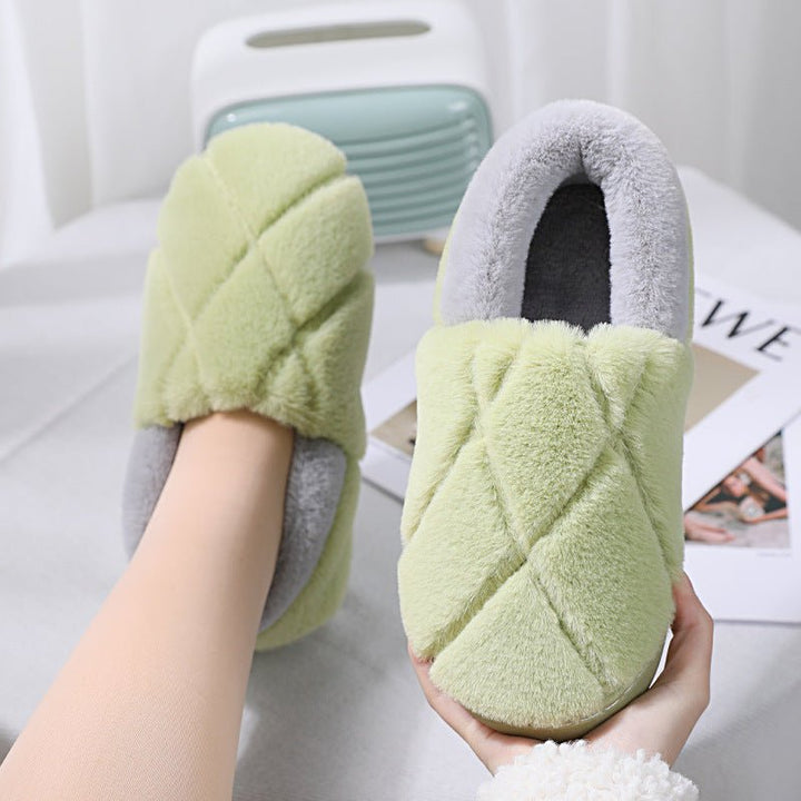 Simple Non-slip Woolen Floor Slippers With Soft Soles - Muhaab