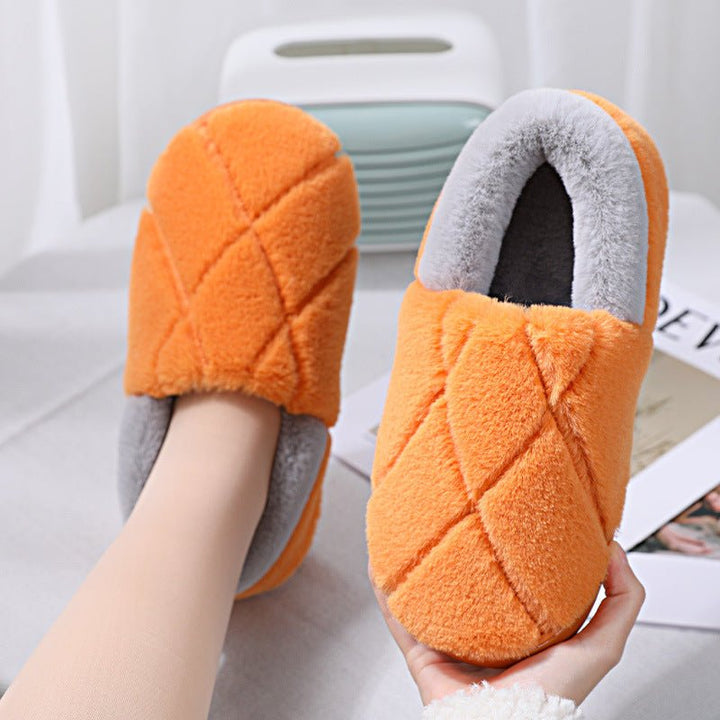 Simple Non-slip Woolen Floor Slippers With Soft Soles - Muhaab