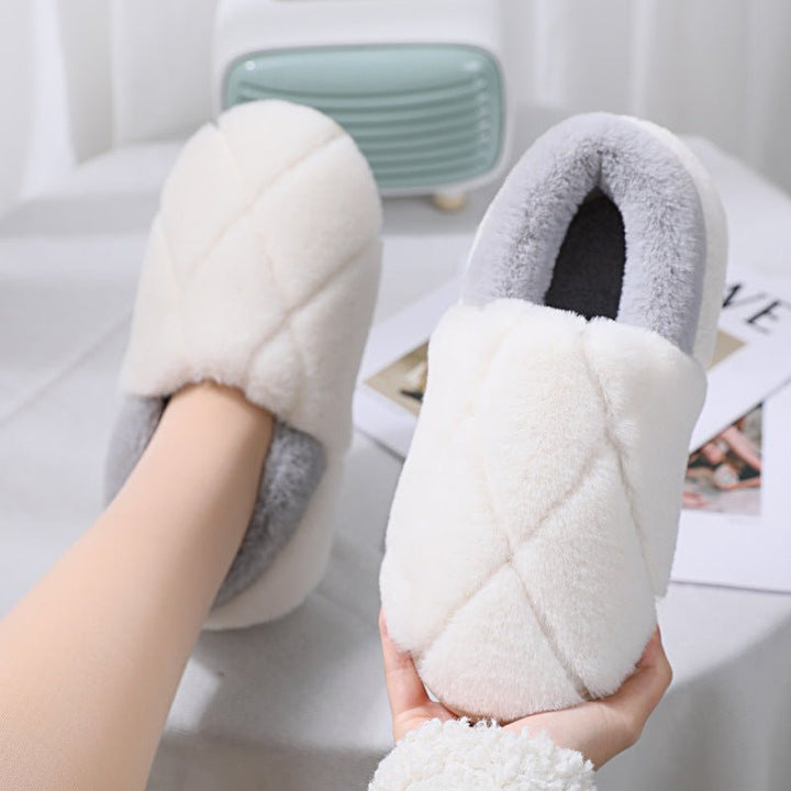 Simple Non-slip Woolen Floor Slippers With Soft Soles - Muhaab