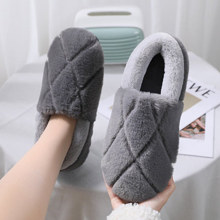 Simple Non-slip Woolen Floor Slippers With Soft Soles - Muhaab