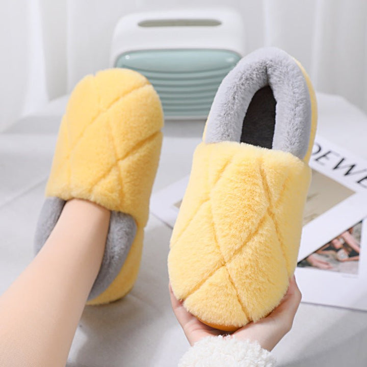 Simple Non-slip Woolen Floor Slippers With Soft Soles - Muhaab