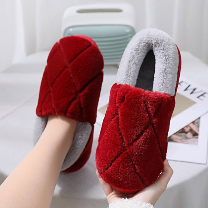 Simple Non-slip Woolen Floor Slippers With Soft Soles - Muhaab