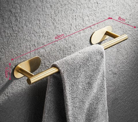 Single Bar Towel Rack Bathroom Hook Bathroom Pendant - Muhaab