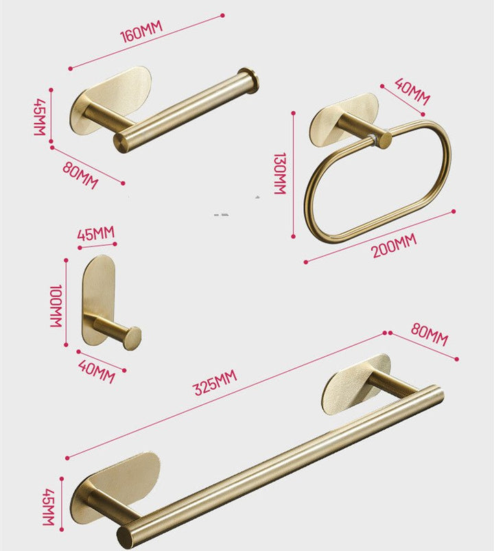 Single Bar Towel Rack Bathroom Hook Bathroom Pendant - Muhaab