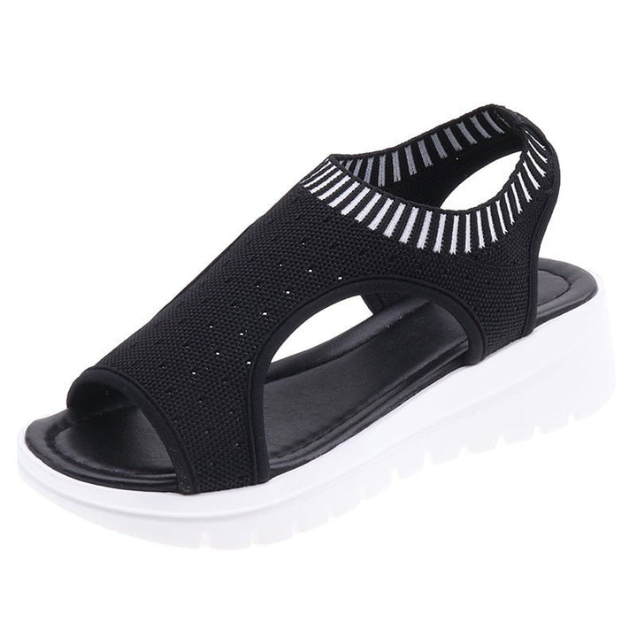 Sleeve Elastic Band Sports Side Air Sandals Women - Muhaab