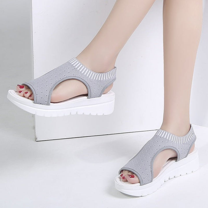 Sleeve Elastic Band Sports Side Air Sandals Women - Muhaab