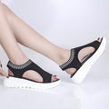 Sleeve Elastic Band Sports Side Air Sandals Women - Muhaab