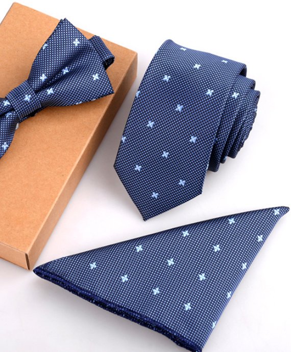 Slim Necktie Set Men Three-piece bow tie - Muhaab