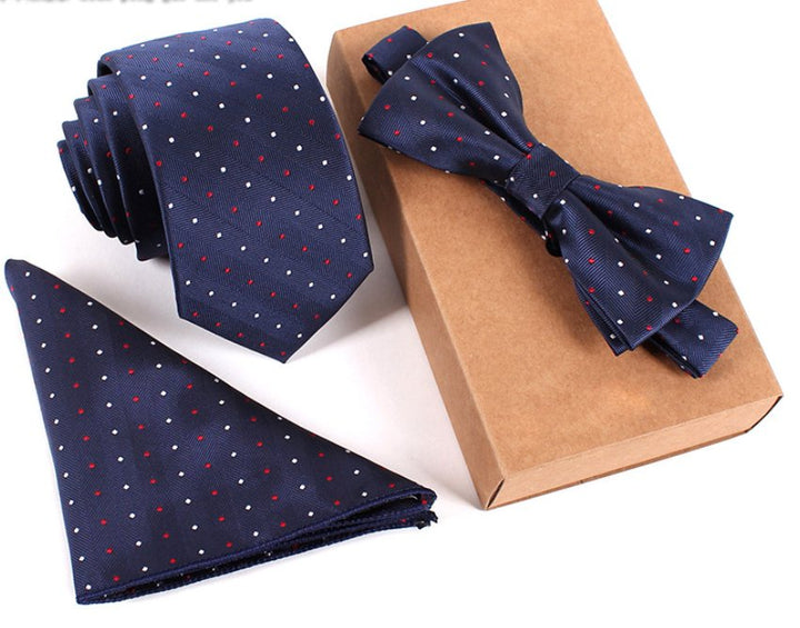 Slim Necktie Set Men Three-piece bow tie - Muhaab