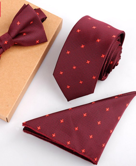 Slim Necktie Set Men Three-piece bow tie - Muhaab