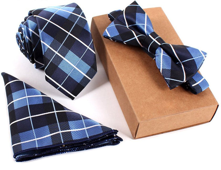 Slim Necktie Set Men Three-piece bow tie - Muhaab