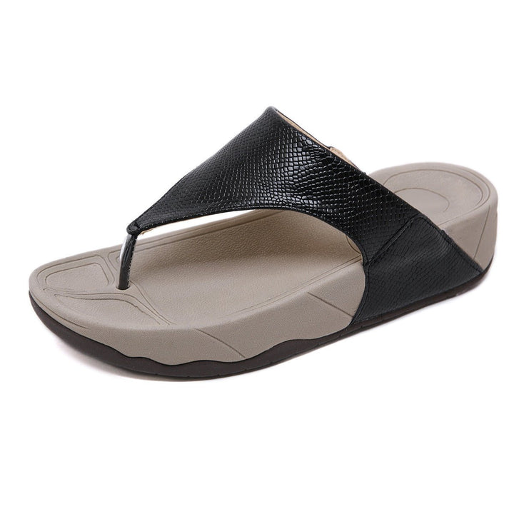 Slippers Summer New Beach Slides Wedges Platform Soft Flip Flops Thick bottom Comfortable Fashion Ladies Footwear - Muhaab