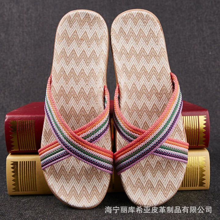 Slippers women summer home slippers couple slippers - Muhaab