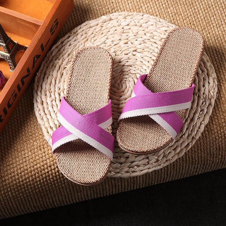 Slippers women summer home slippers couple slippers - Muhaab