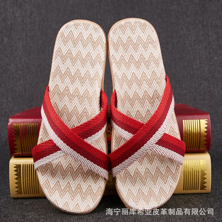 Slippers women summer home slippers couple slippers - Muhaab