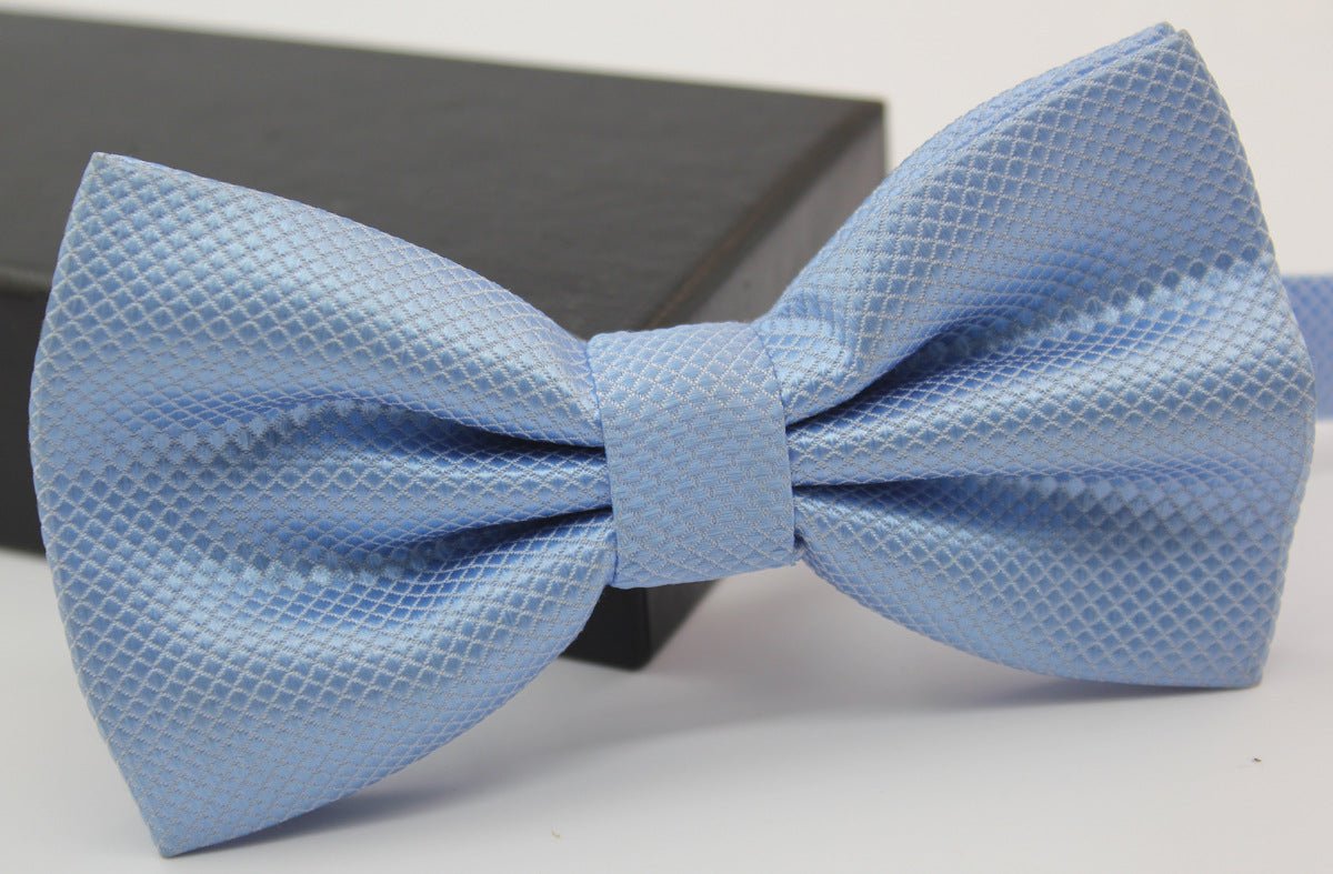 Solid Color Fine Plaid Multi-color Bow Tie Bow Tie Bow Men's Cloth Formal Wear Performance Banquet Wedding - Muhaab