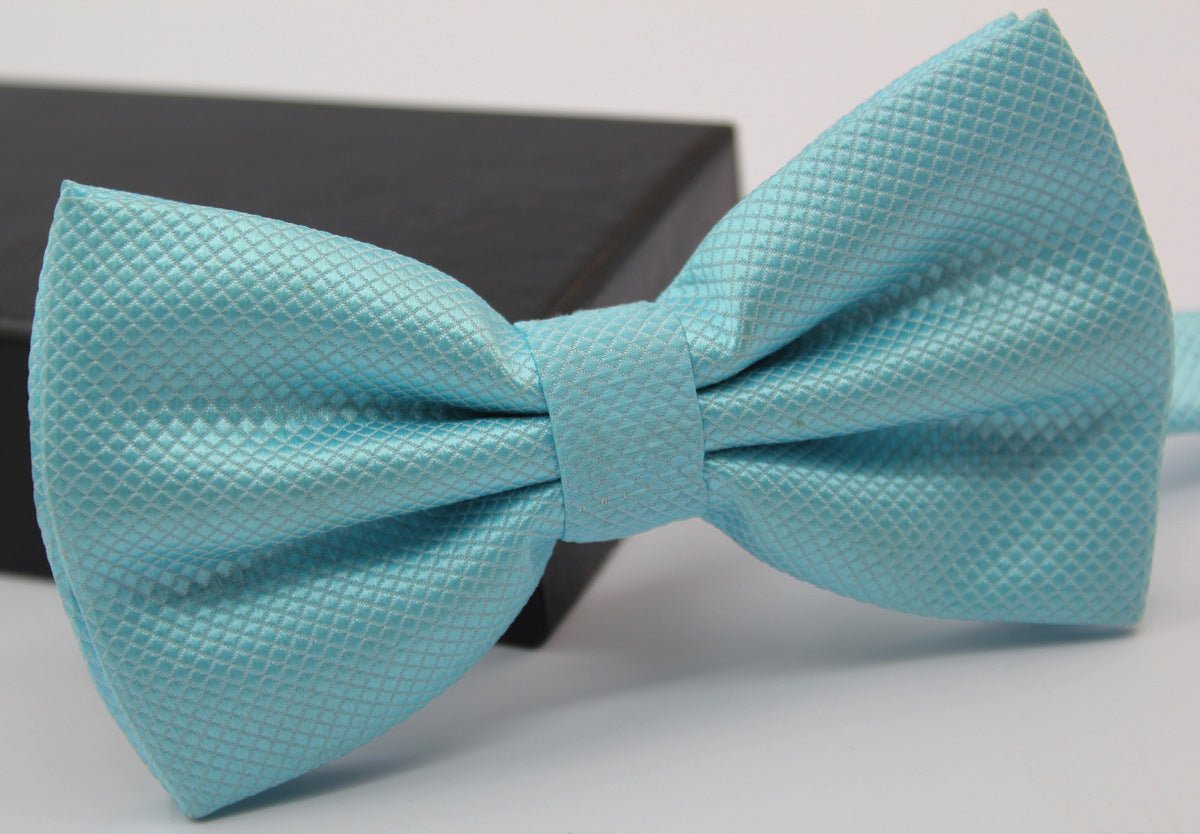 Solid Color Fine Plaid Multi-color Bow Tie Bow Tie Bow Men's Cloth Formal Wear Performance Banquet Wedding - Muhaab