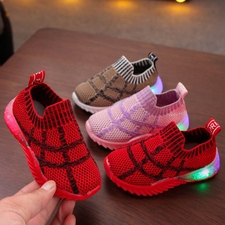 Spider Web Girls One Step Flashing Shoes - Muhaab