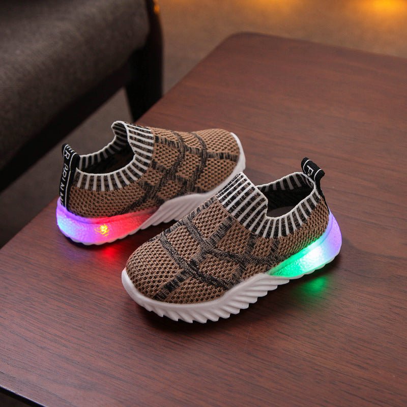 Spider Web Girls One Step Flashing Shoes - Muhaab