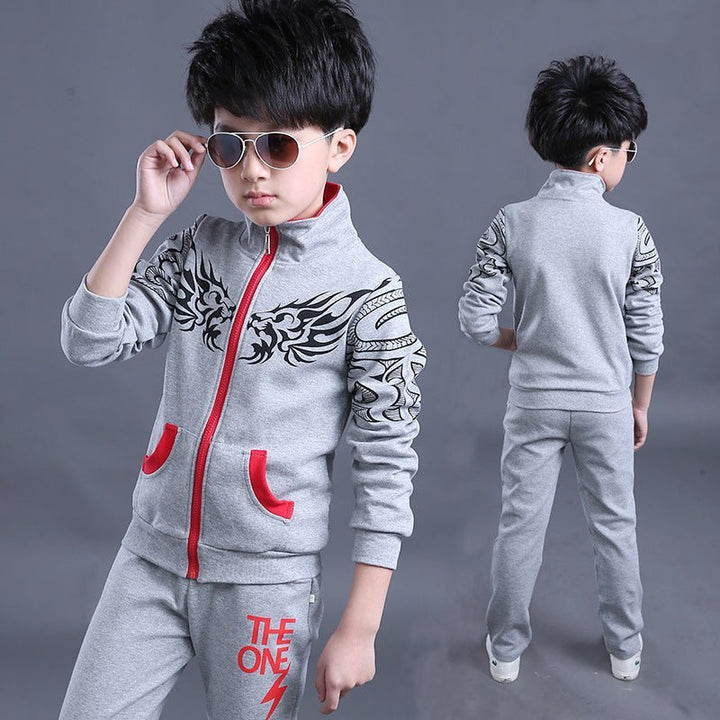 Sports suit children boy suit children clothes sweat shirt jacket - Muhaab