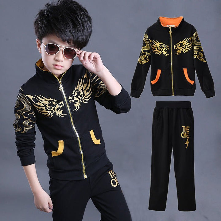 Sports suit children boy suit children clothes sweat shirt jacket - Muhaab