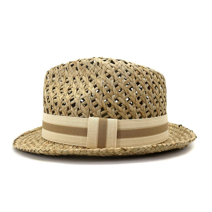 Spring And Summer Outdoor Travel Tourism Sunscreen Sun Hat Men And Women British Style Little Jazz Salty Straw Hat XCXJS048 - Muhaab