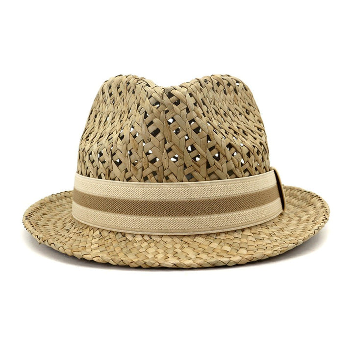 Spring And Summer Outdoor Travel Tourism Sunscreen Sun Hat Men And Women British Style Little Jazz Salty Straw Hat XCXJS048 - Muhaab