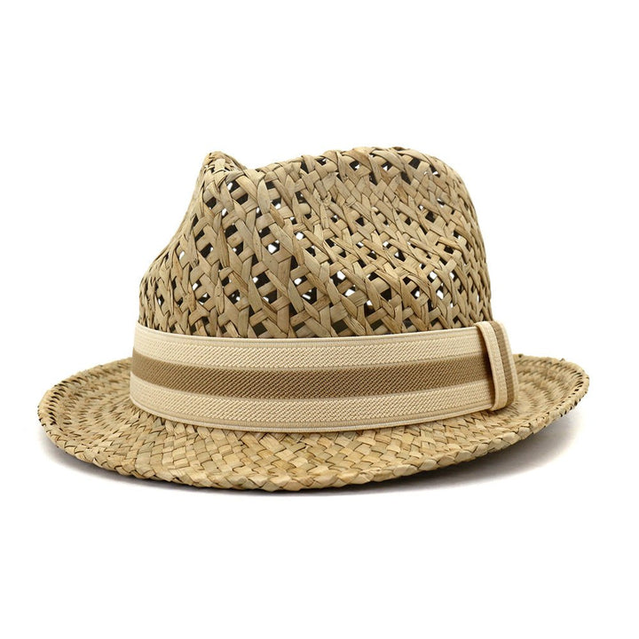 Spring And Summer Outdoor Travel Tourism Sunscreen Sun Hat Men And Women British Style Little Jazz Salty Straw Hat XCXJS048 - Muhaab