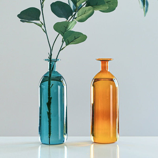 Stained Glass Vase Desktop Ornament Home Decor - Muhaab