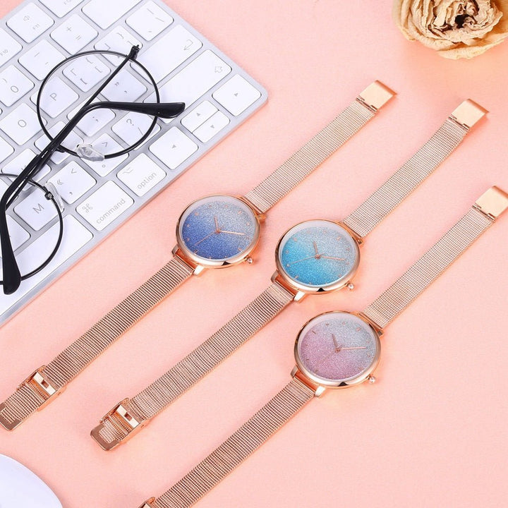 Starry Quartz Mesh Watch - Muhaab