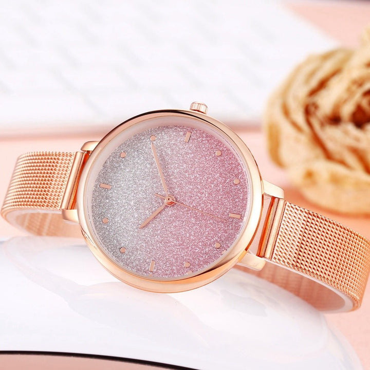 Starry Quartz Mesh Watch - Muhaab