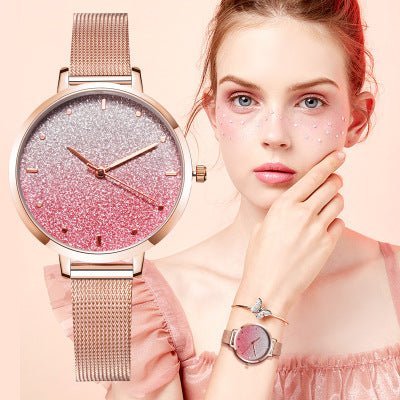 Starry Quartz Mesh Watch - Muhaab