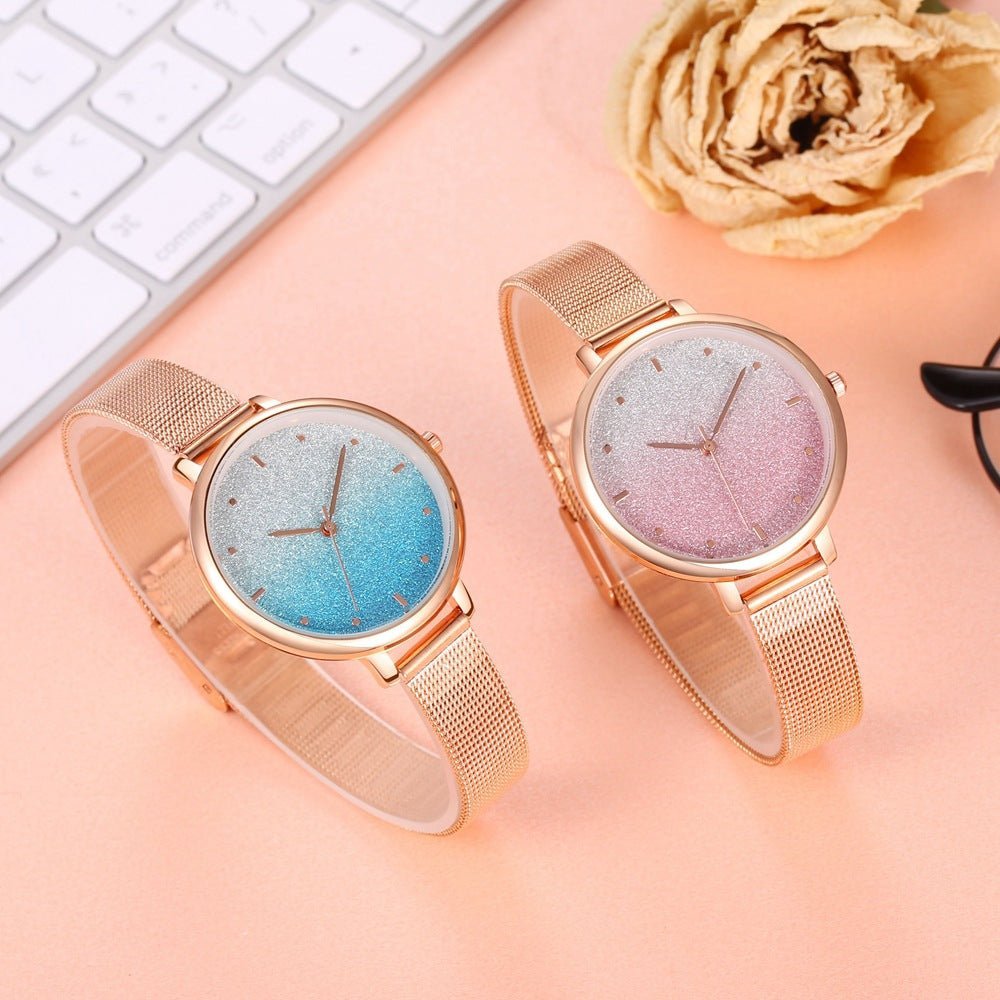 Starry Quartz Mesh Watch - Muhaab