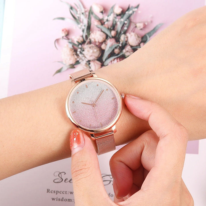 Starry Quartz Mesh Watch - Muhaab