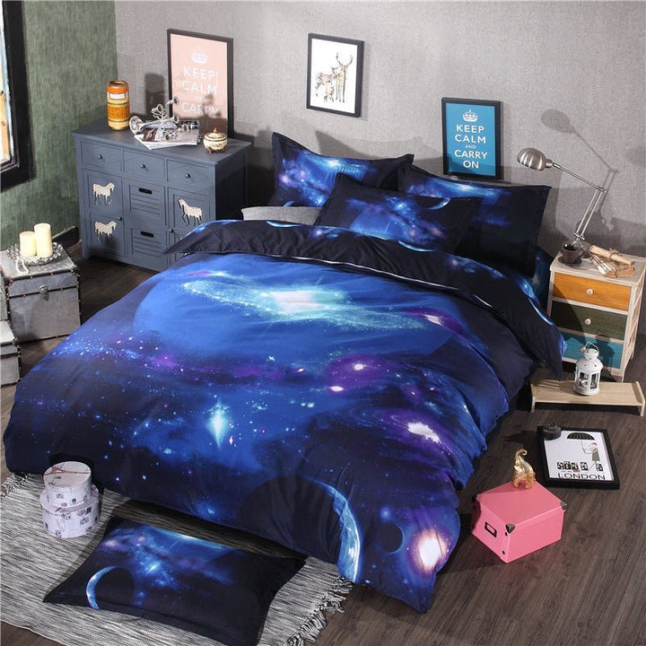 Starry sky print four-piece bedding - Muhaab