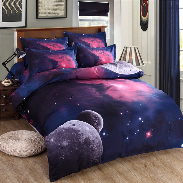 Starry sky print four-piece bedding - Muhaab