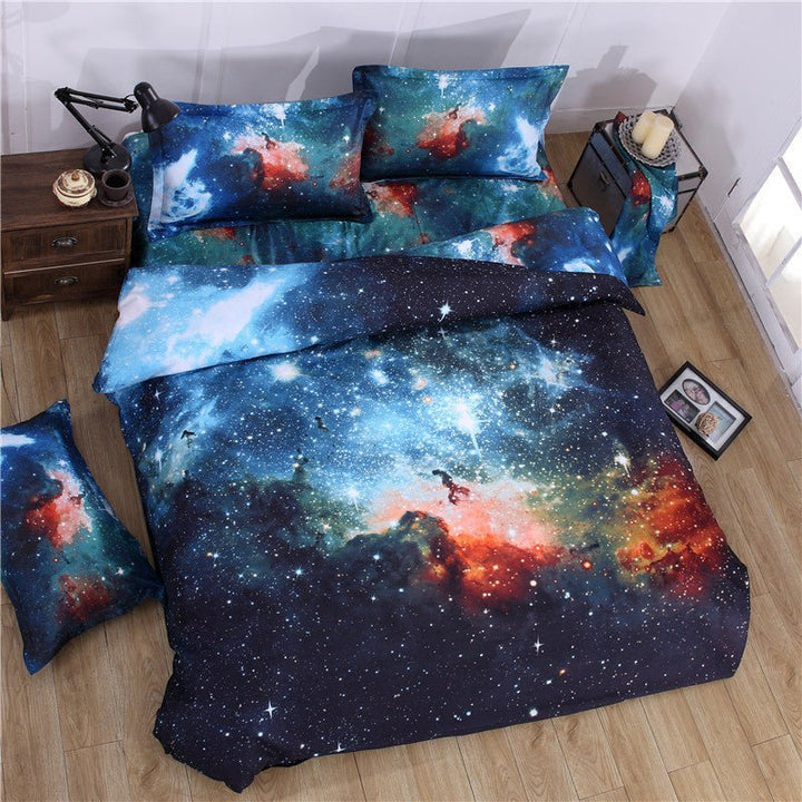 Starry sky print four-piece bedding - Muhaab