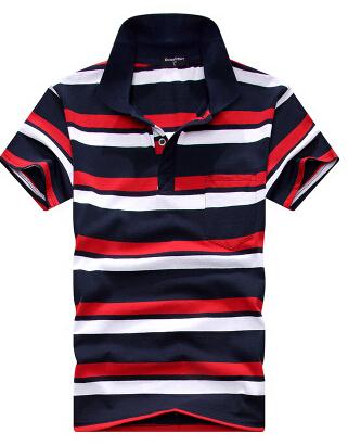 Stripe Men Polo Shirt - Muhaab